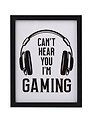 Фоторамка 15*20 "Can't hear you" черное дерево