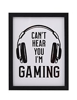 Фоторамка 15*20 "Can't hear you" черное дерево
