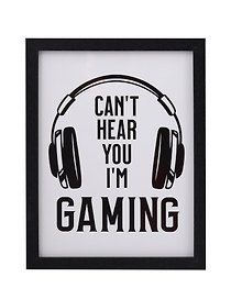 Фоторамка 15*20 "Can't hear you" черное дерево