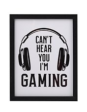 Фоторамка 15*20 "Can't hear you" черное дерево