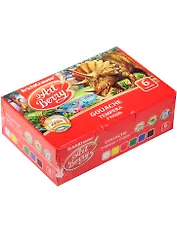 Краски гуашевые 06цв., 20мл, c УФ защитой яркости, банка, к/к, Art Berry