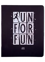 Тетрадь в клетку Listoff, "Total Black. Workout", 48 листов, в ассортименте