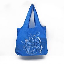 Сумка-авоська синяя Санкт-Петербург. Невский кот [СК04-0007]