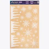 Наклейки для окон "Cнежинки"