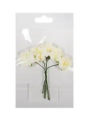 Гвоздики белые (SCB291505) (d=2,5см) (набор/5шт.) (ScrapBerrys) (упаковка)