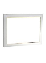 Рама 50*70 деревянная, цв. белый с золотом, со стеклом, Двуреченский