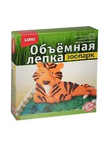 LORI Ол-010 Лепка объемная Зоопарк Тигр (набор д/творч.) (5+) (коробка)