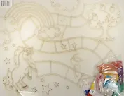 Песочная ходилка Волшебный лес (А3) (065) (Х01) (трафарет+цв. песок+кубик+фишки) (3+) (упаковка)