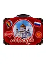 Магнит с чемоданом Москва. Храм Христа Спасителя 7,5x5,6   3546938