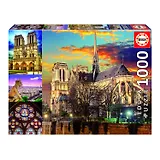 Пазл Educa 1000 деталей - Нотр-Дам, коллаж