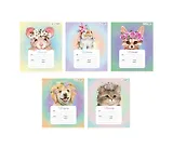 Тетрадь в линейку Listoff, "Милые зверята", 12 листов, в ассортименте