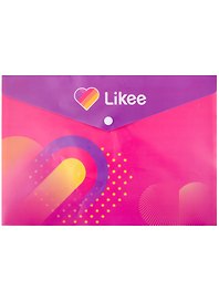Папка -конверт «Likee» А4 на кнопке, Likee