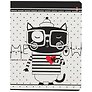 Тетрадь в клетку Альт, Ginza cats, 48 листов, в ассортименте
