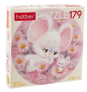 Пазл "Пушистики"  круглый 179 элементов 30 см