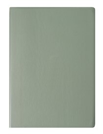 Записная книжка А6 80л кл. "Inspiration series" серо-зелен., PU, Yoi