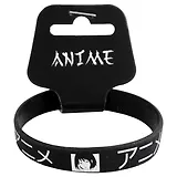 Браслет Аниме Девушка Дзё (черный) (силикон) (20,2 см)