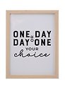 Фоторамка 15*20 "One day or day one" светлое дерево