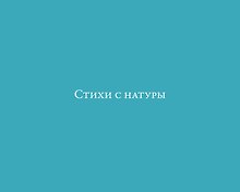 Стихи с натуры