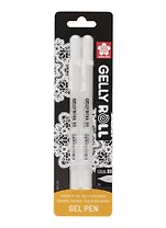 Ручки гелевые белые 02шт "Gelly Roll" 0.8мм