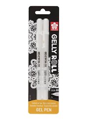 Ручки гелевые белые 02шт "Gelly Roll" 0.8мм