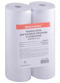 Чековая лента, 80 х 80 х 80 м, термо, Brauberg
