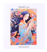 Алмазная мозаика на канве "Кимоно" (30*40 см)