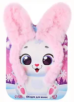 Ободок детский Зайчик розовый (текстиль) (15х20) (7725983)