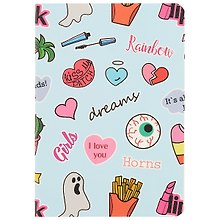 Записная книжка «Stickers» А6, 32 листа в линейку, сшивка, Kairui, в ассортименте