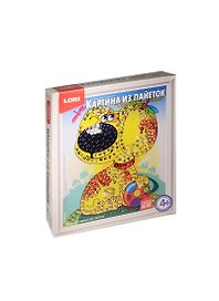 Набор для творчества LORI Картина из пайеток Игривый щенок