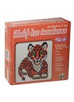 Набор д/вышивания Тигренок (01053) (41х41 клетки) (цв. схема+канва+пяльцы+нитки/7цв.+игла) (5+) (коробка)
