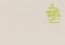 Скетчбук. Always fresh (B5, 64 л., рисовальная желтая бумага 120 гр., тканевый корешок)