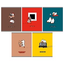 Тетрадь общая «Happy Duck», 48 листов в клетку, А5, в ассортименте - Listoff