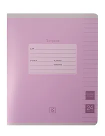 Тетрадь в линейку Listoff «Easy Cover» в ассортименте, 24 листа