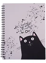 Тетрадь в клетку Be Smart, "Hey human. Кот", 80 листов
