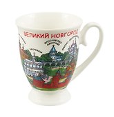 Кружка Пиктограмма (Великий Новгород) (300мл) (фарфор) (067-P-28) - 0