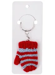 Брелок Варежка на подложке, в ассортименте