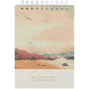 Блокнот А6 100л кл. "View", пляж, мягк.переплет, спираль