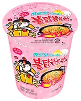Лапша Samyang BULDAK острая курица в соусе карбонара Hot Chicken Ramen Carbonara, банка, 80г