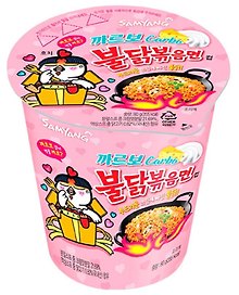 Лапша Samyang BULDAK острая курица в соусе карбонара Hot Chicken Ramen Carbonara, банка, 80г