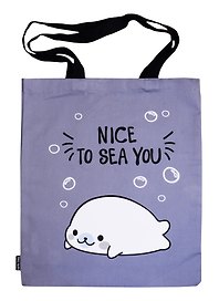 Сумка-шоппер Белек Nice to sea you серая текстиль 40см.*32см.