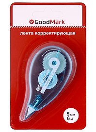 Корректор-лента GoodMark, 5 мм х 6 м