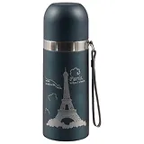 Термос матовый с серебряным тиснением Париж (металл) (350мл) (12-16551-CZ-1)