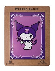 Пазл  фигурный 98 дет. Sanrio Purple (8+) (дерев. коробка)