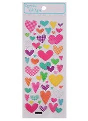 Наклейки эпоксидные Сердца микс JYG1076-JYG391