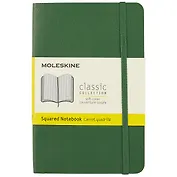 Записная книжка Moleskin Classic Pocket, мягкая обложка, зелёная, 96 листов, А6
