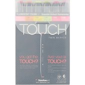 Набор маркеров «Touch Twin» неоновые тона, 6 штук, ShinhanArt - 0