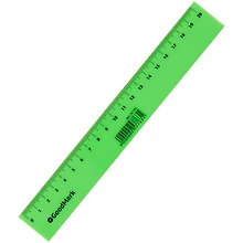 Линейка 20 см, пластиковая «Neon», GoodMark