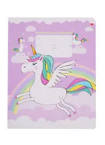 Тетрадь в клетку Альт, "Модные единороги", 18 листов, в ассортименте
