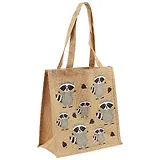 Сумка джутовая M Еноты (32х34х18) (12-Eline-6-M)