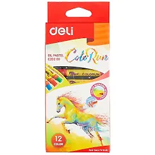 Пастель масляная «ColoRun», 12 цветов, Deli